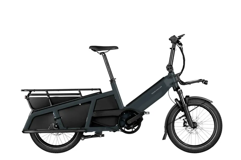 Riese and Muller Multitinker Vario 625wh in Grey/Black with Cargo Bags